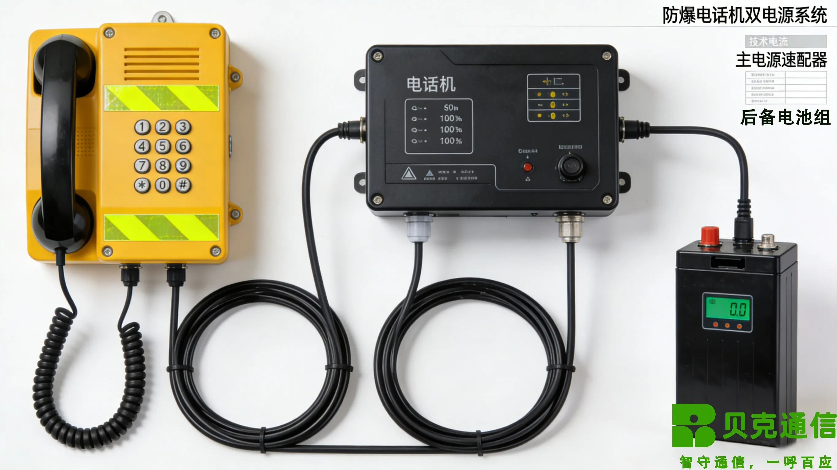 二重電源は炭鉱の通話装置の場所の信頼性を確保します